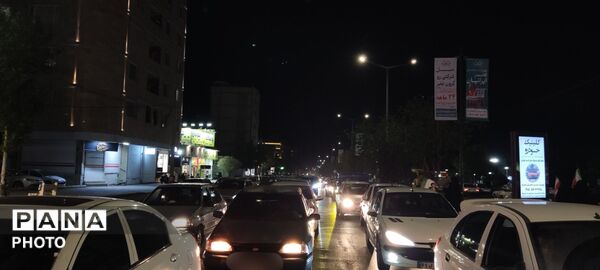  شکوه و اقتدار رژه خودرویی در حسینیه فضل 