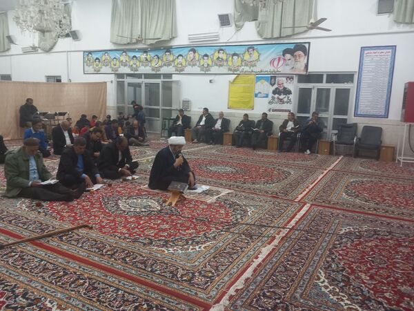 مراسم پرفیض نماز جماعت و دعای کمیل در روستای مهدی آباد خلیل آباد 