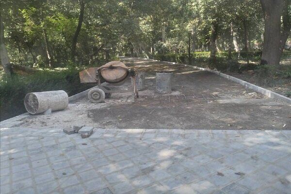 بهسازی و زیباسازی بزرگترین بوستان مرکزی شهر