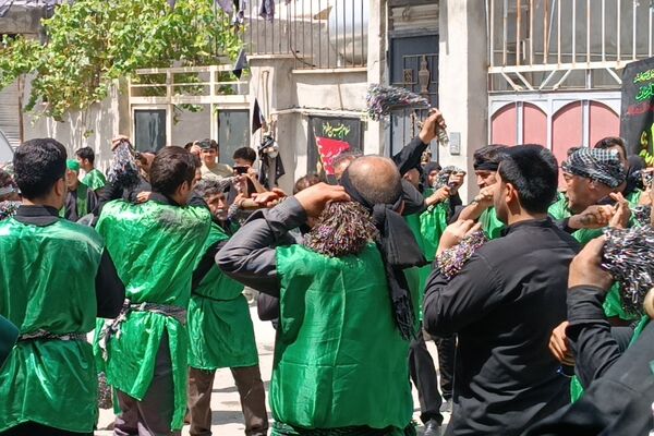 عزاداری مردم کرمانشاه در تاسوعای حسینی