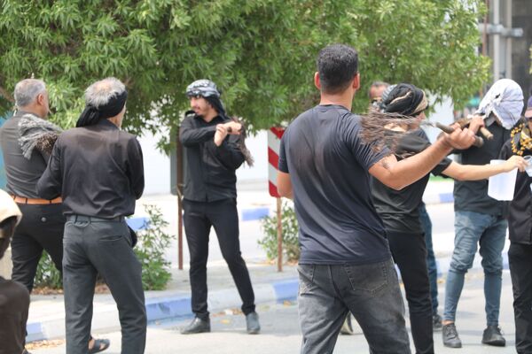 مراسم عزاداری ظهر عاشورا در شهرستان بندرخمیر