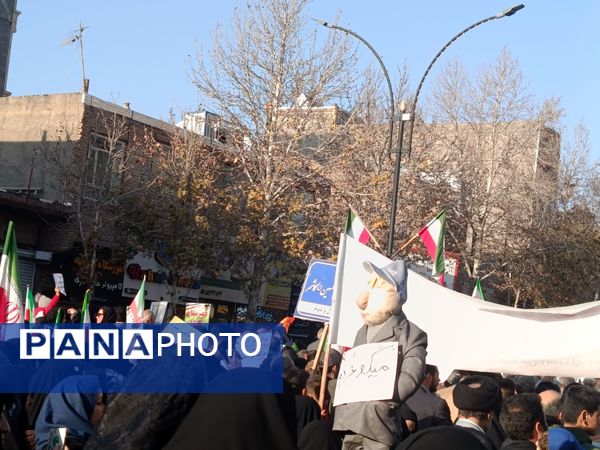 راهپیمایی میثاق با ولایت و محکوم نمودن اغتشاشات گروه های تروریستی در کاشمر