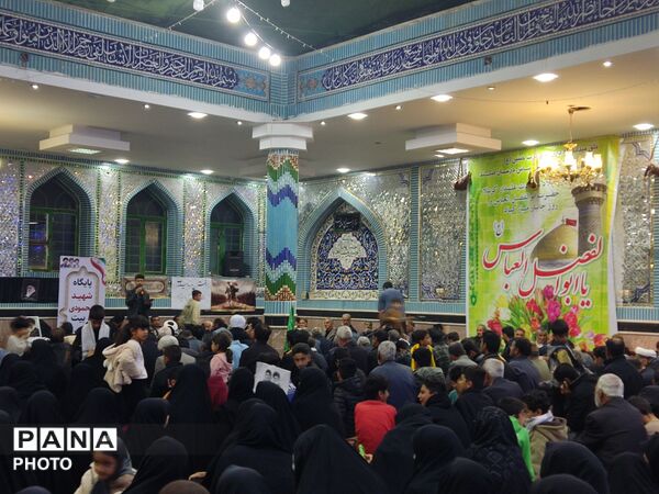 مراسم ‌چهلمین روز شهادت حضرت آیت الله خامنه و دانش‌آموزان میناب در روستای جابوز خلیل آباد