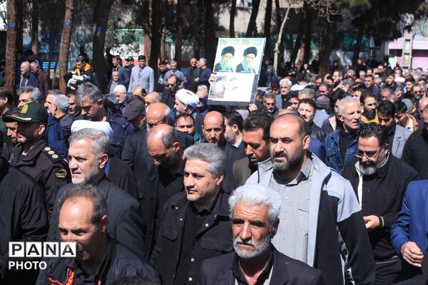 تشییع پیکر شهید سرگرد «جواد عبدی» در حملات آمریکایی - صهیونی