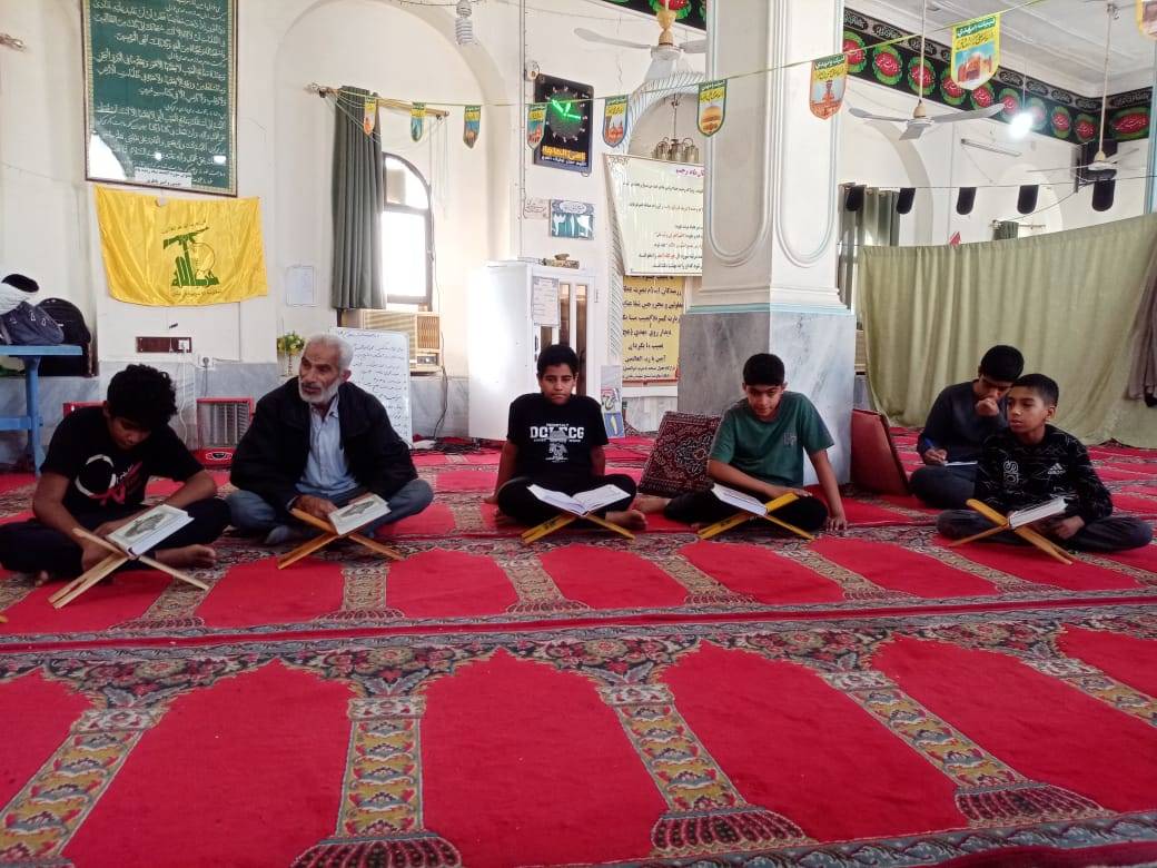 اعتکاف در مسجد حضرت‌‌‌ابوالفضل(ع) محله مارم باغ شهر فین  