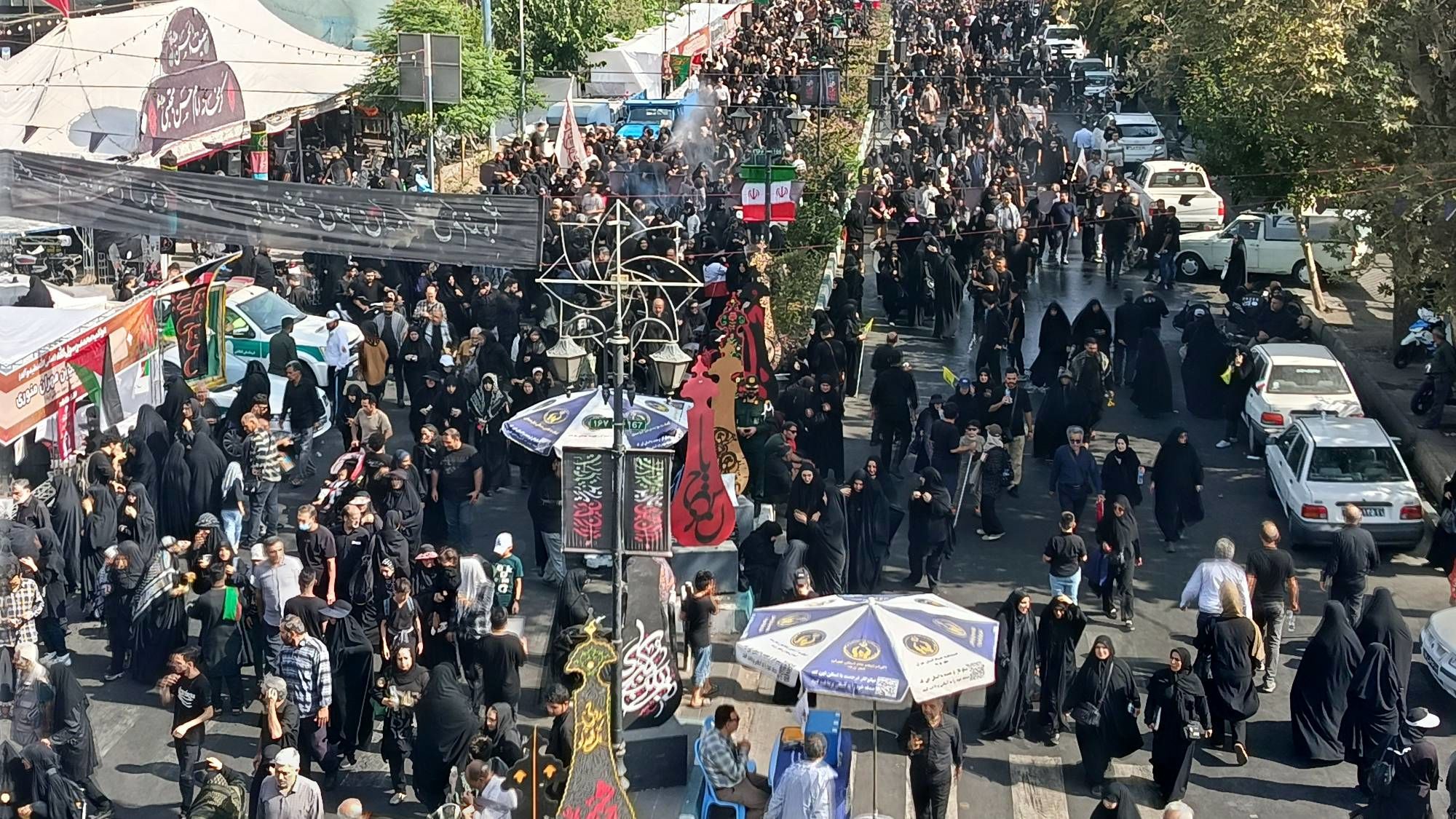 راهپیمایی جاماندگان اربعین در قلب تهران برگزار شد