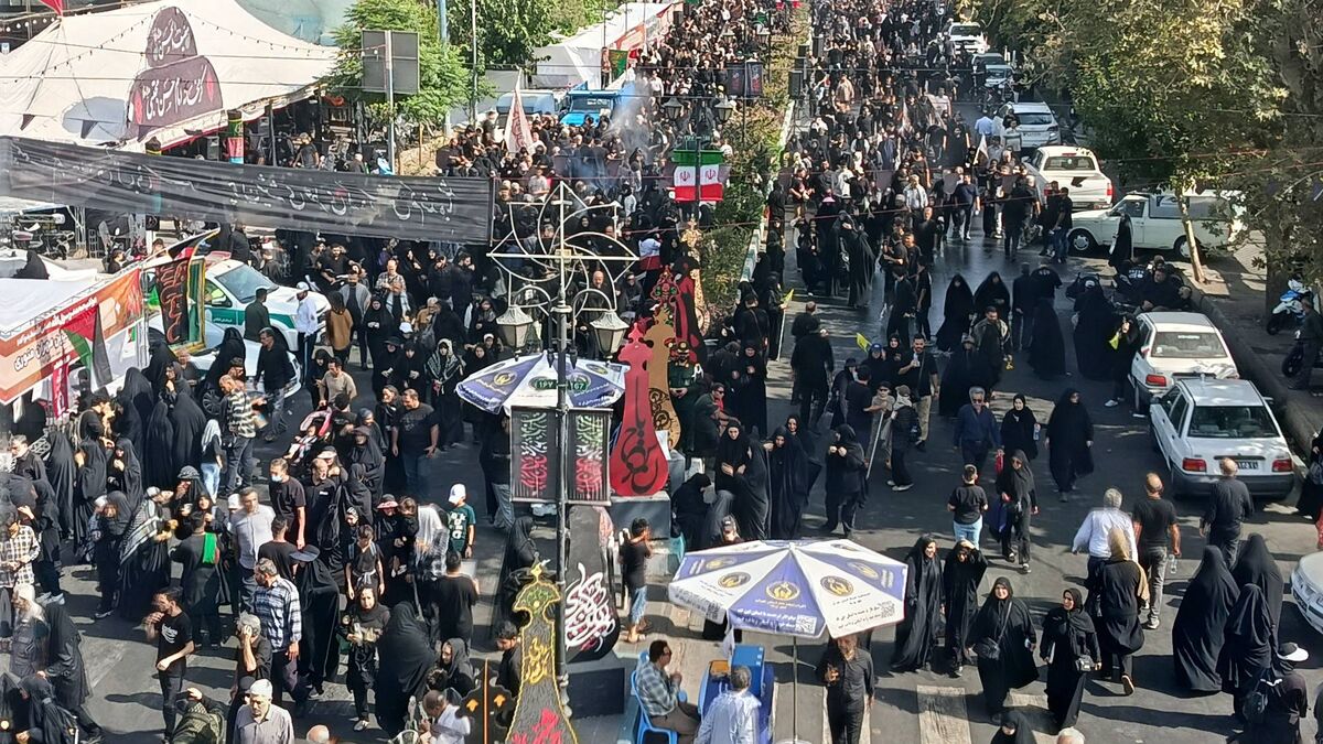 راهپیمایی جاماندگان اربعین در قلب تهران برگزار شد