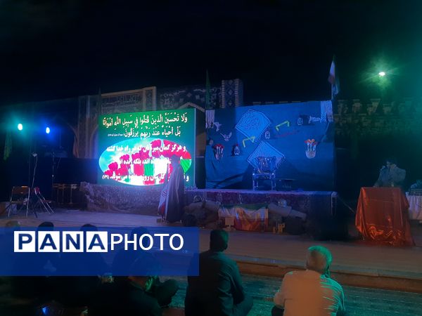 مراسم مهمانی شهدا در گلزار شهدای بهشت فضل نیشابور 