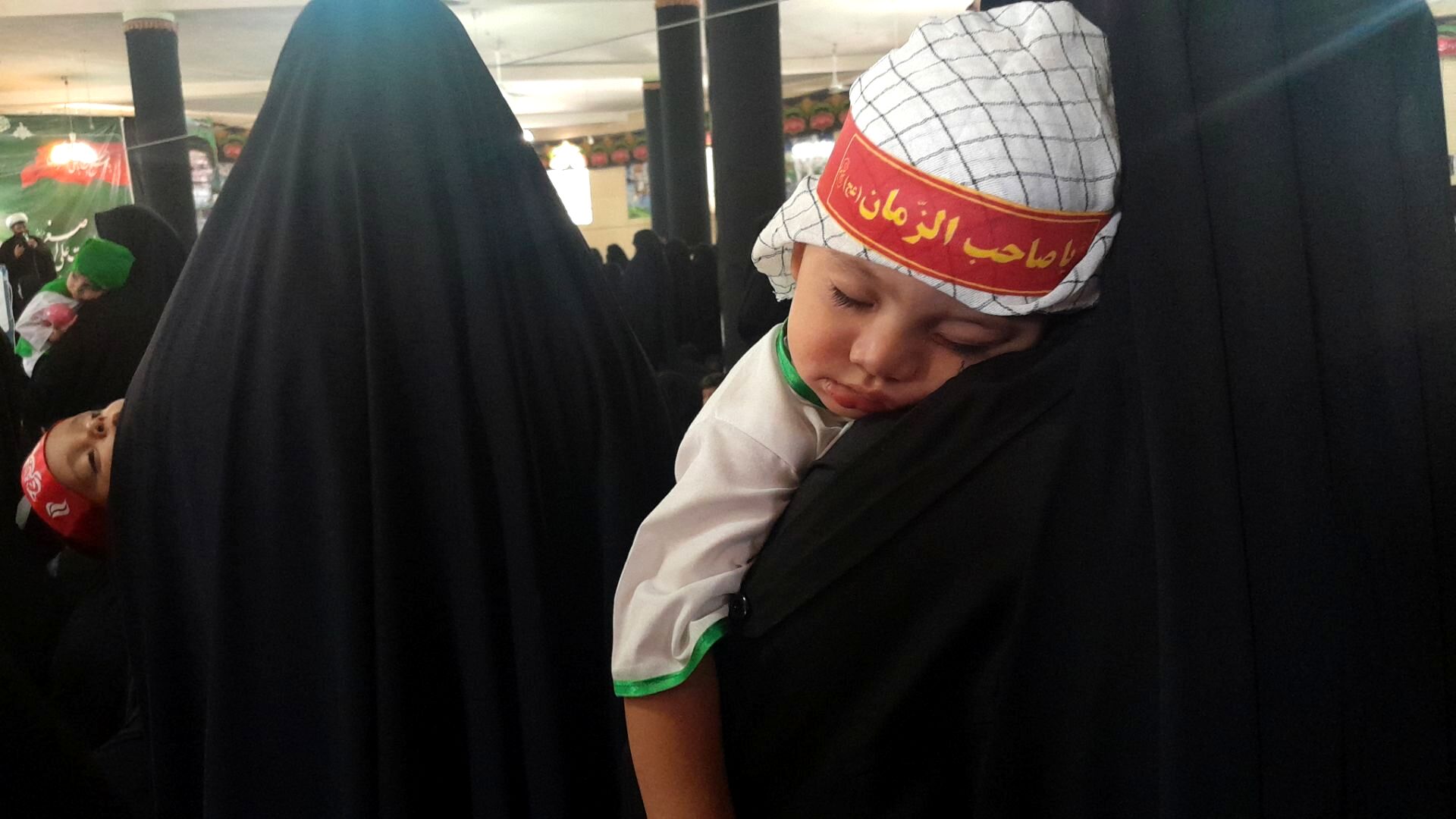سربازان کوچک امام زمان در همایش شیرخوارگان حسینی شهرستان بن