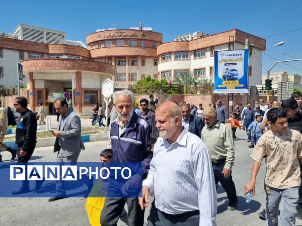 حضور پر شور مردم شهرستان کازرون در راهپیمایی روز قدس