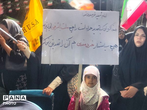رزم پلاکاردها در شهرستا 