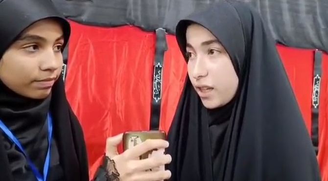 آیین اعتکاف دختران عضو کانون در مسجد امام موسی کاظم(ع)