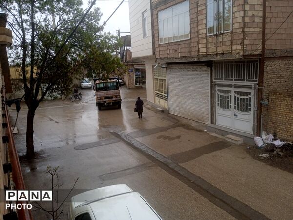 بارش باران بهاری در شهرستان نیشابور