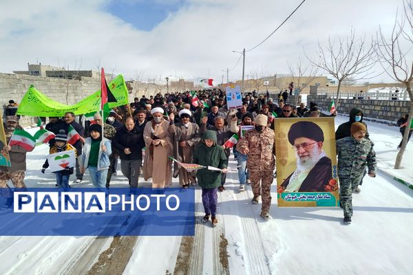 راهپیمایی ۲۲ بهمن در شهر تیتکانلو 