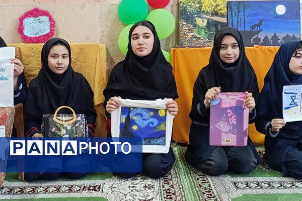 تجلی هنر و خلاقیت دانش‌آموزی در دبیرستات حضرت رقیه ورامین
