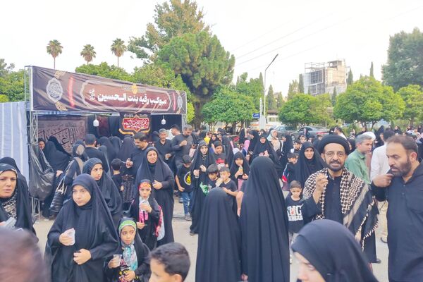 پیاده‌روی و موکب گردی کودکانه در دانشگاه صنعتی شیراز به‌مناسبت اربعین حسینی