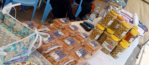 غرفه هنری دختران و مادران فاروجی در پارک وحدت 