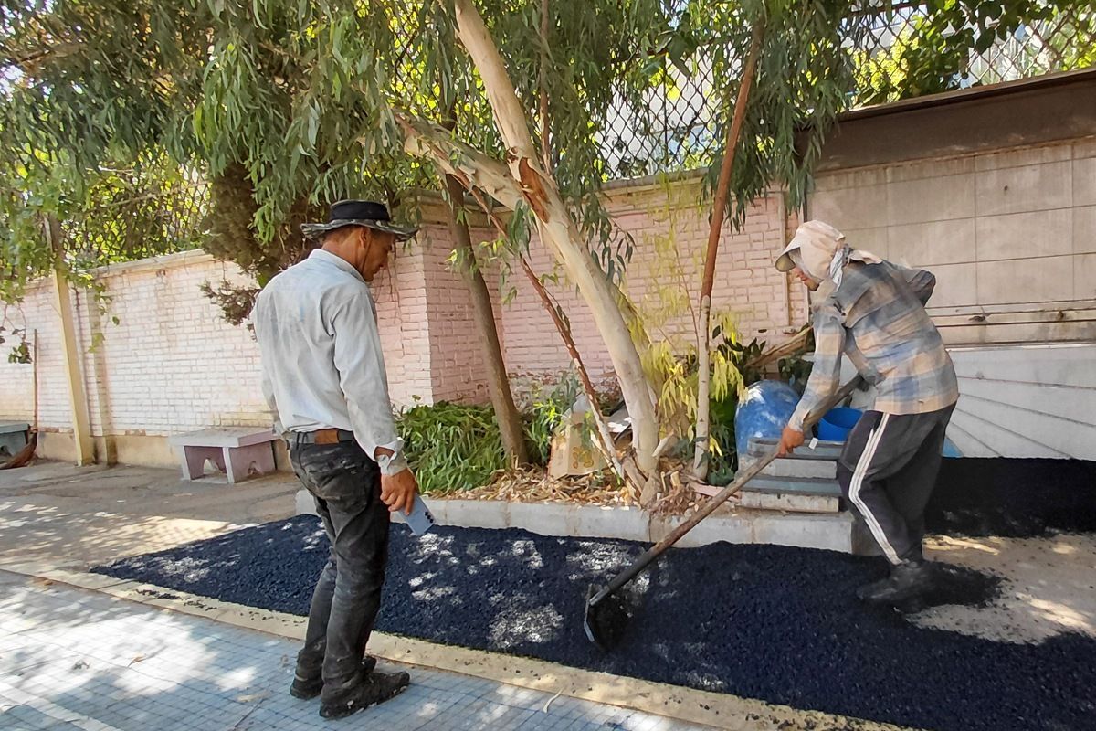 آماده‌سازی دبستان هدی ۱ در راستای اجرای پروژه مهر