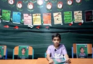 «محمدرسول رئیسی»، بازمانده حادثه میناب؛ مهمان ویژه موکب بسیج فرهنگیان
