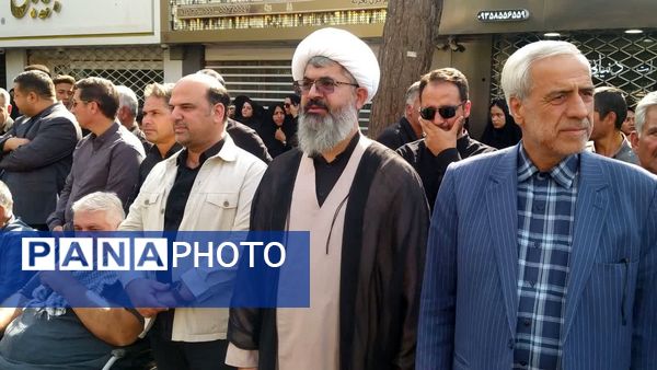 مراسم تشییع پیکر شهید جانباز «علی رفیعی» در کاشمر 