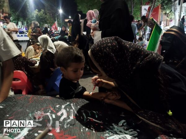 موکب فرهنگیان در صد و پنجاه و دومین شب در قاب پانا