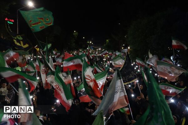 نیشابور در میدان خونخواهی ،شبی دیگر از حماسه آفرینی مردمی نیشابور در قاب پانا 