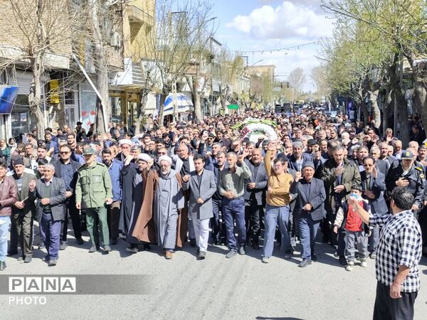 تشییع پیکر مطهر شهید والامقام سالار امامی‌فر