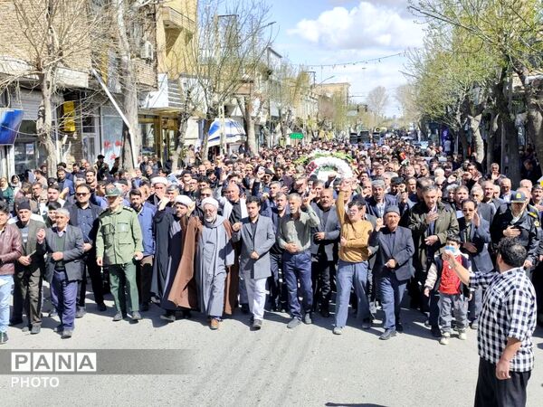 تشییع پیکر مطهر شهید والامقام سالار امامی‌فر