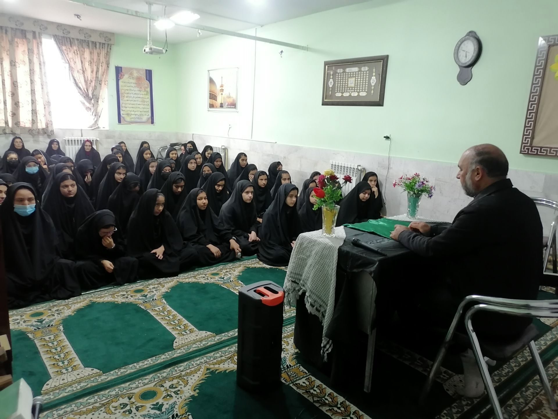 عزاداری وفات حضرت ام البنین در دبیرستان حاج مهدی روحانی ارغا 