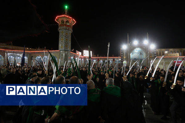 «مشق شمشیر» عزاداری سنتی نجفی‌های مقیم قم