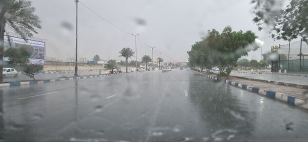 بارش باران چهره بندرعباس را پاییزی و دل‌انگیز کرد