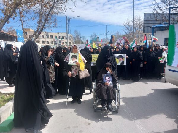 راهپیمایی با‌شکوه روز قدس با حضور فرهنگیان گلبهار 