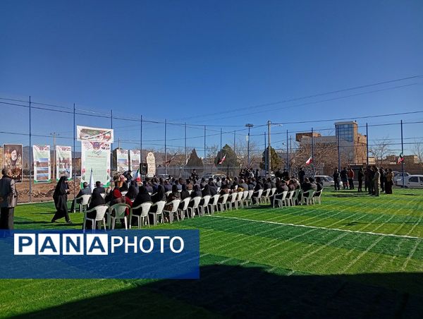 افتتاح چمن مصنوعی روستای قوژد