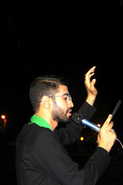 مراسم عزاداری شب هفتم محرم در مسجد امام هادی(ع) شهرکرد