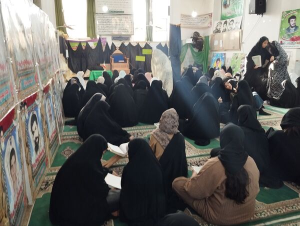 قرائت دعای ام داوود در اعتکاف شهرستان خلیل آباد 