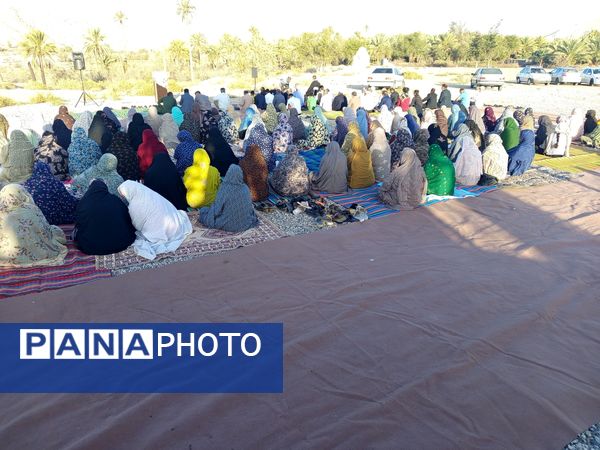 عید سعید فطر در جوار شهدای گمنام بخش احمدی 