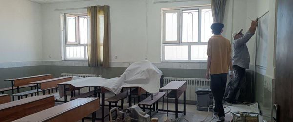 آماده سازی دبیرستان میثاق برای اول مهر
