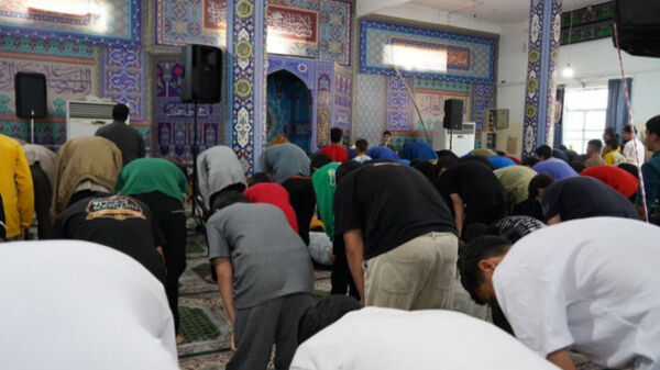 حضور پرشور دانش‌آموزان یاسوج در مراسم معنوی اعتکاف