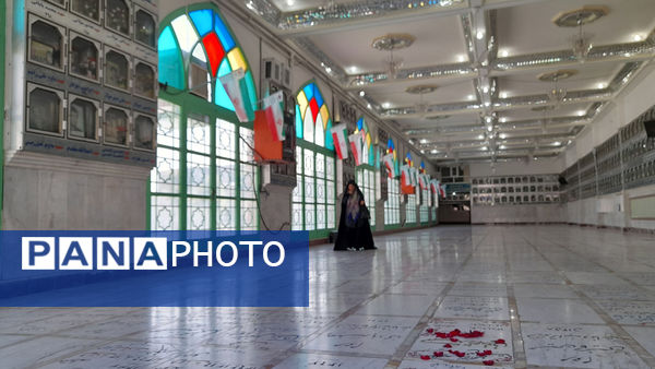 حال و هوای گلزار شهدای امامزاده ابراهیم(ع) قم