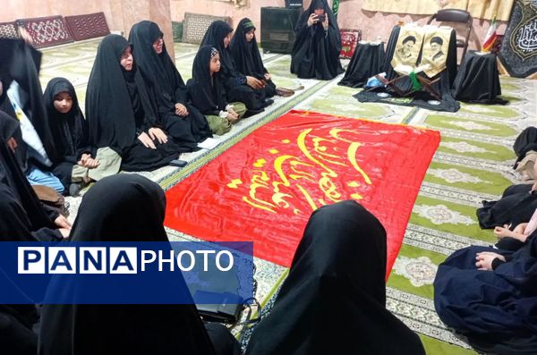 آیین شام غریبان دختران زینبی در آشخانه