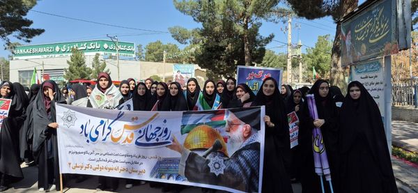 راهپیمایی روز قدس در شهرستان رشتخوار