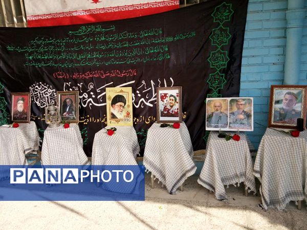 دبیرستان متوسطه اول دخترانه انقلاب میزبان شهید گمنام شد 