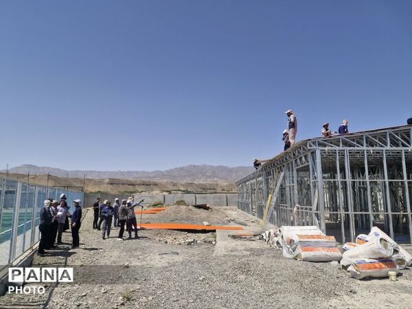 عملیات اجرایی آموزشگاه ۶ کلاسه «شهید دربندی» در روستای قلعه‌ نوِ کلات 