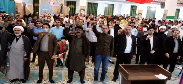 هم‌زمان با عطر فاطمی، فریاد استکبارستیزی در قلعه‌گنج طنین‌انداز شد