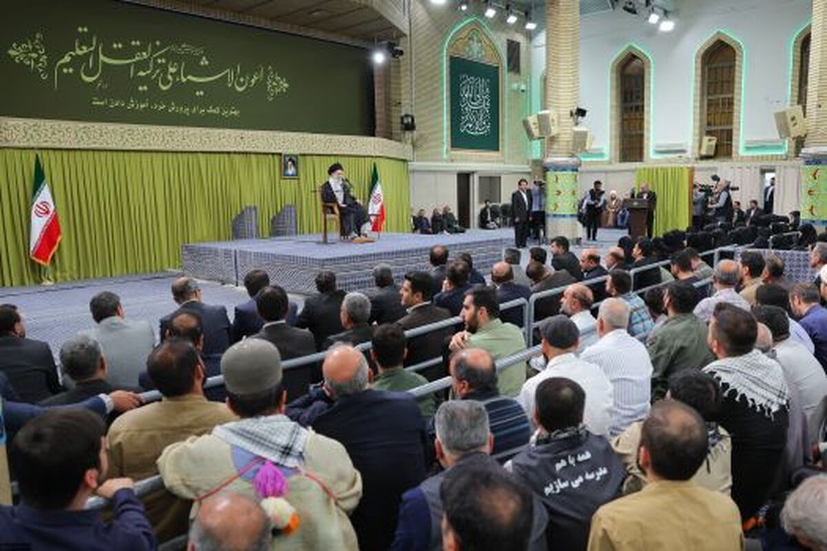 گزارش جامع وزیر آموزش و پرورش در دیدار معلمان با رهبر انقلاب