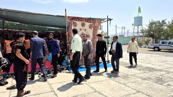 بازدید بخشدار جلگه رخ از موکب‌های خدمت‌رسانی به زائران رضوی