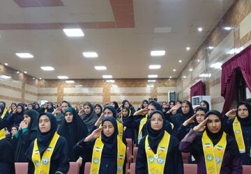 افتتاحیه پیش‌اردوی ملی دانش‌آموزان پیشتاز دختر استان فارس