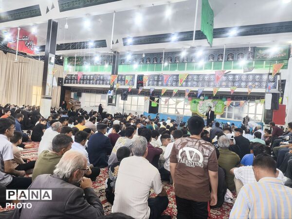 جشن باشکوه عید غدیر با حضور پرشور مردم در حسینیه حیدری فدافن 