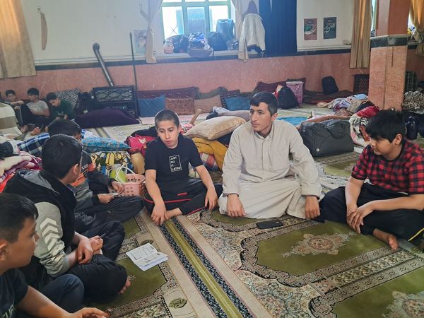 مراسم اعتکاف پسران در مسجد موسی بن جعفر آشخانه 