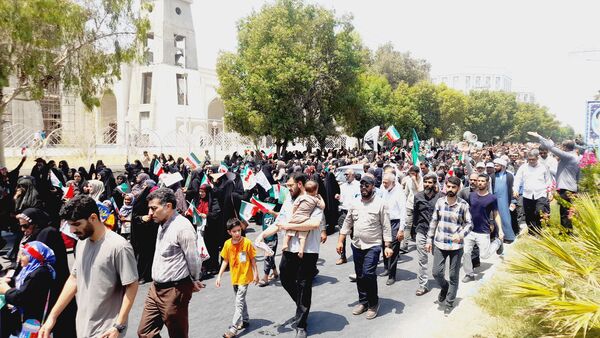 راهپیمایی خشم و نصر در بندرعباس